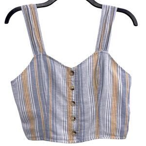 American Eagle ruched strap corset crop Top